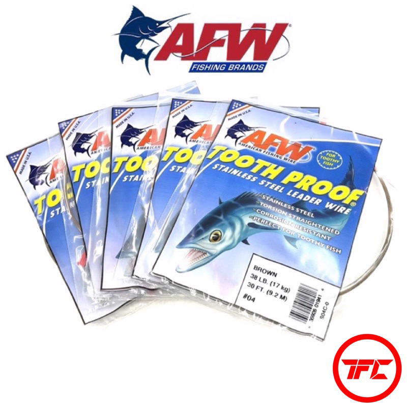 AFW Tooth Proof Stainless Steel Leader Wire Single Strand