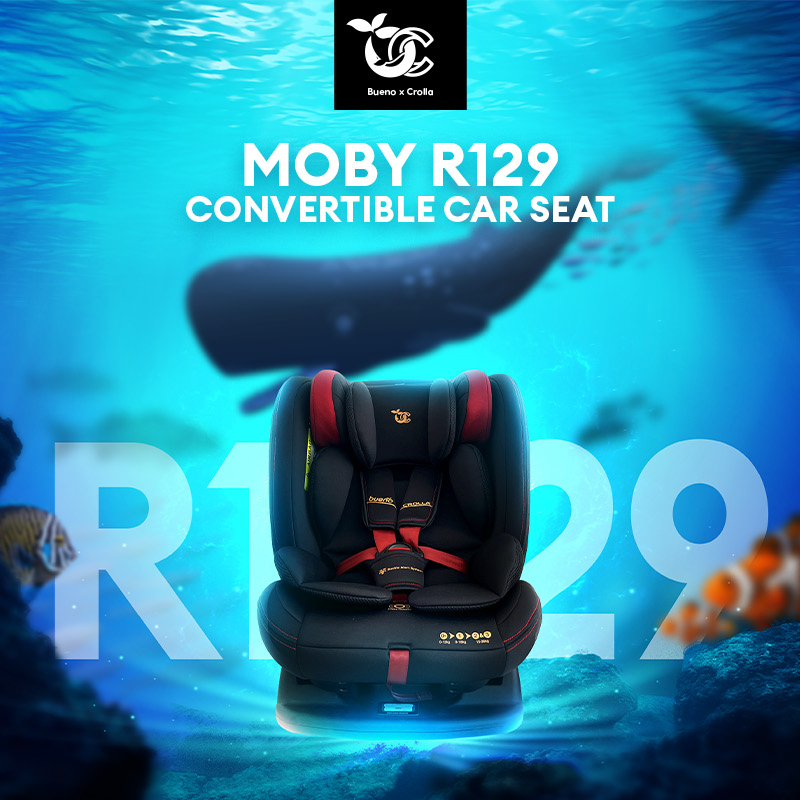 BNB Bueno X Crolla Moby R129 Convertible Car Seat NewBorn Sampai 12