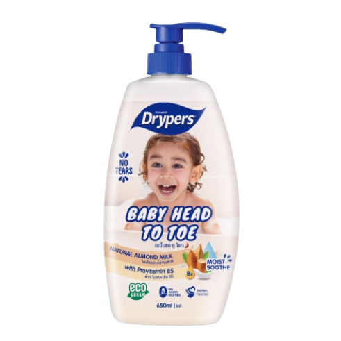 Drypers Baby Head To Toe Shower Foam 650ml | Shopee Malaysia