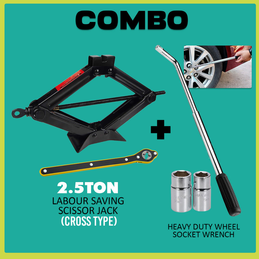 Manual Scissors Jack Car Heavy Duty Car Jack Kereta Jack Tayar Jek