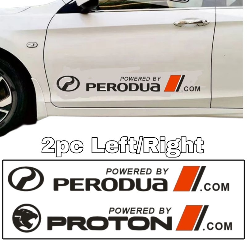 Car body Side Sticker Perodua Proton power bezza saga wira waja persona ...