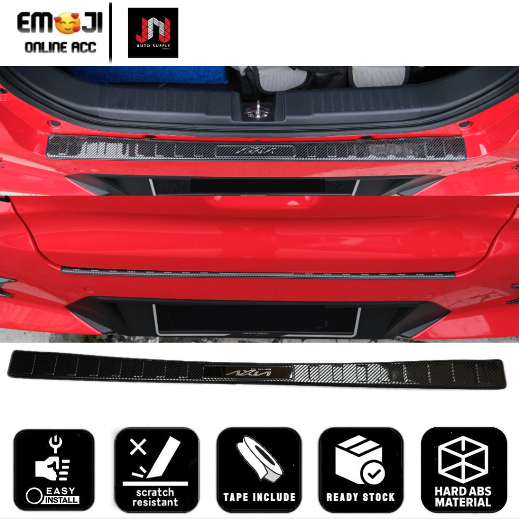 PERODUA AXIA ALZA ARUZ BEZZA Rear Bumper Guard Protector (CHROME ...