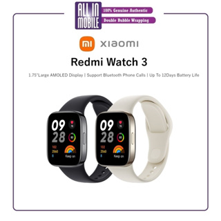 Xiaomi Redmi Smart Watch 3, 1.75 Inch AMOLED Touch Display, 5ATM Water  Resistant, 12 Days Battery Life, GPS, 120 Workout Mode, Heart Rate Monitor