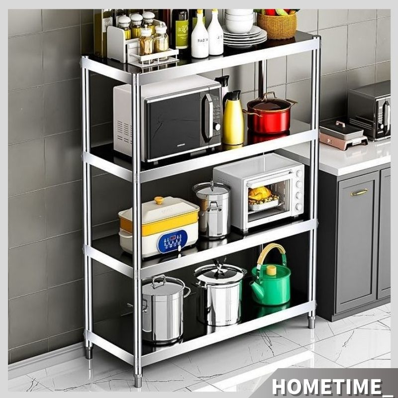 Stainless Steel Adjustable Rak Dapur Rak Buku kitchen Storage Rack With ...