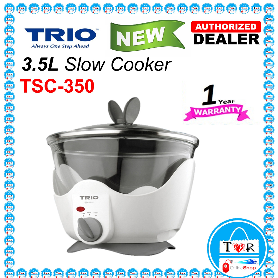 TRIO SLOW COOKER TSC350 3.5L / TSC500 5.0L / TSC655 6.5L Shopee