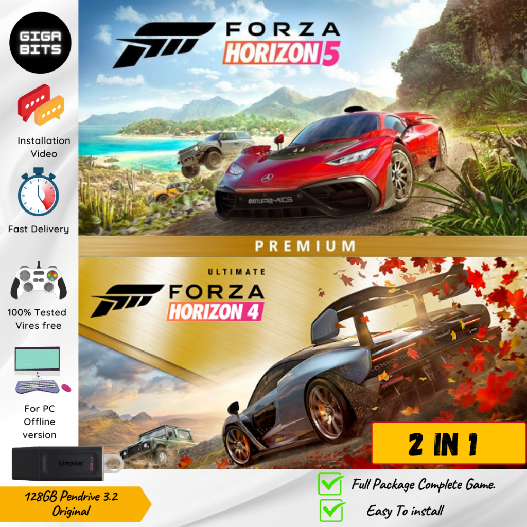 Forza Horizon 5 Premium Edition PC And Forza Horizon 4 Ultimate PC Game ...