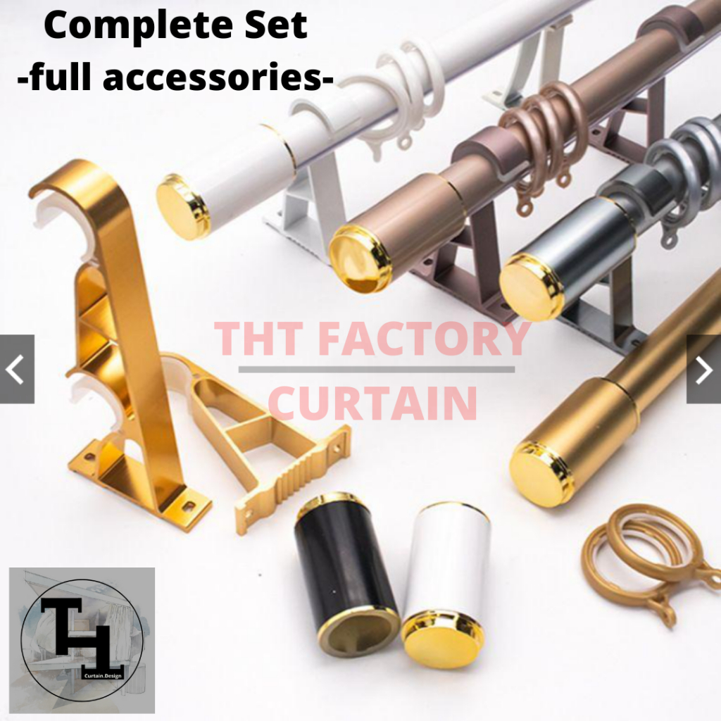 THT FACTORY CURTAIN Royal Rod Langsir/Kayu Langsir Aluminium Alloy