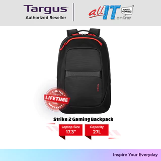 Targus Gaming Backpack 17.3" Strike 2 TBB639GL-70 Black