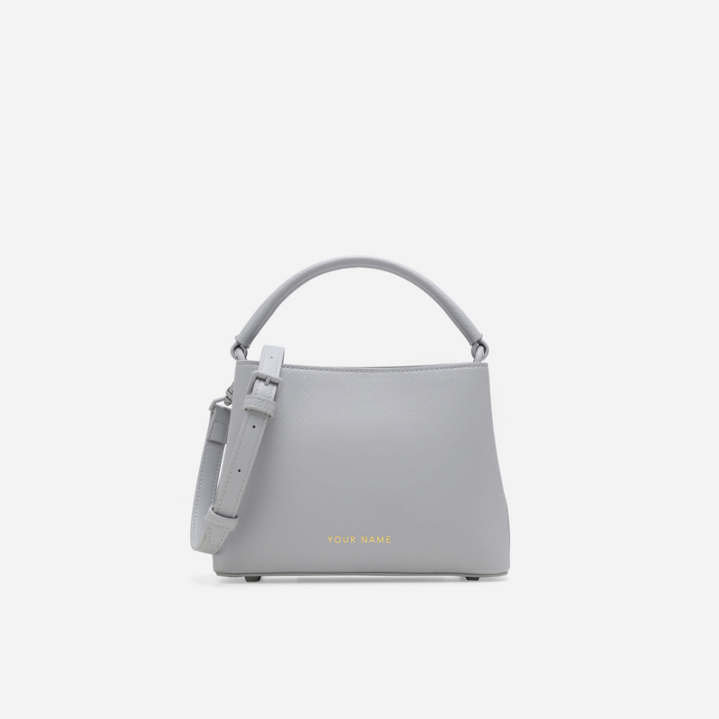 Kimber Top Handle Bag - Pebble Grey | Shopee Malaysia