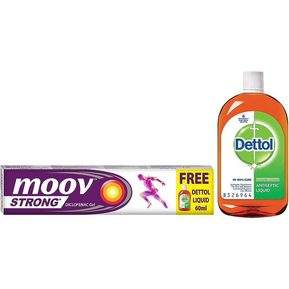 Moov Strong Diclofenac Gel 30g (FREE DETTOL LIQUID 60ML) Shopee