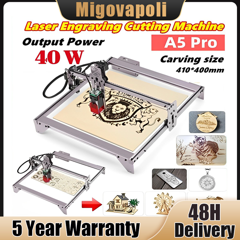 ATOMSTACK A5 Pro 40W Laser Engraver DIY Engraving Cutting Machine for ...