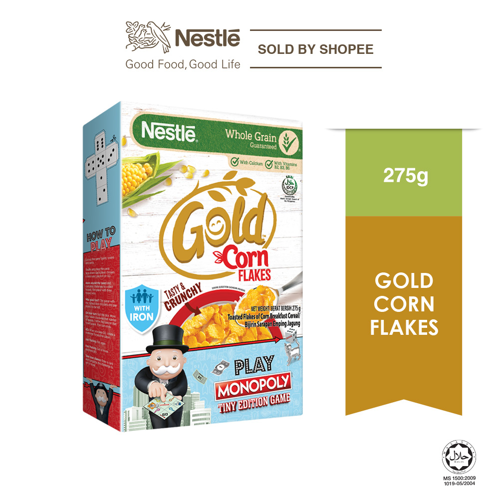 NESTLE GOLD CORNFLAKES Cereal Monopoly Edition (275g) | Shopee Malaysia