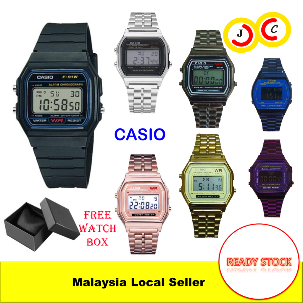 Casio f91w stainless outlet steel