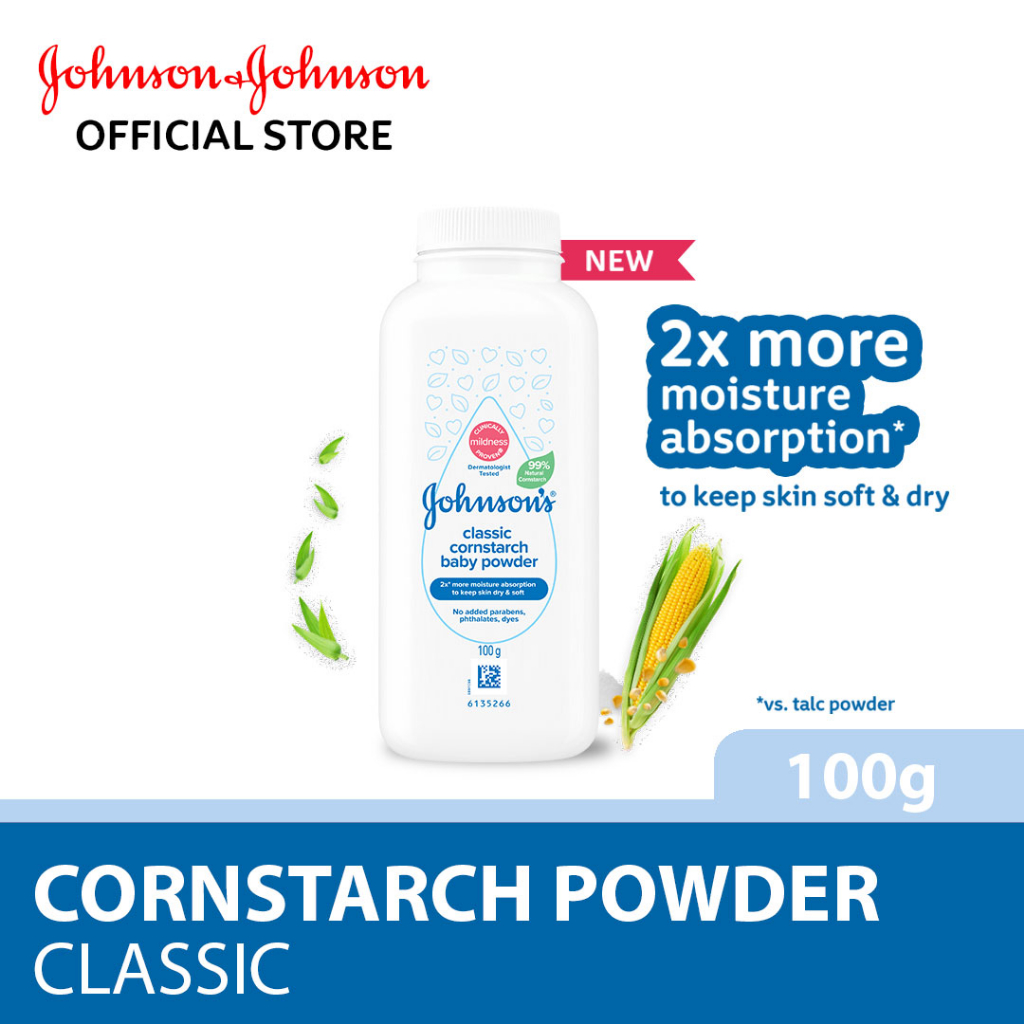 Johnson's Baby Classic Cornstarch Powder (100g) Shopee Malaysia