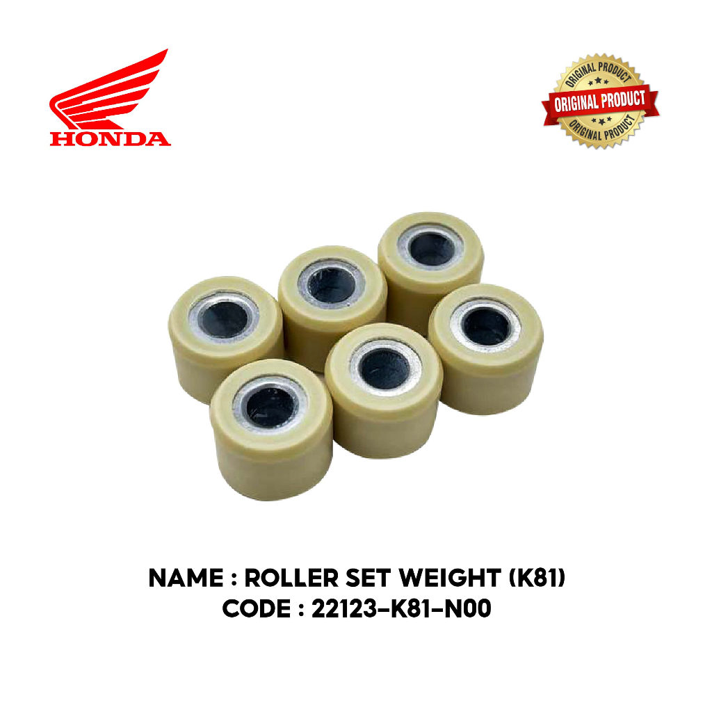 HONDA BEAT 110 / BEAT V1 V2 ROLLER PULLEY / ROLLER WEIGHT SET ROLLER ...