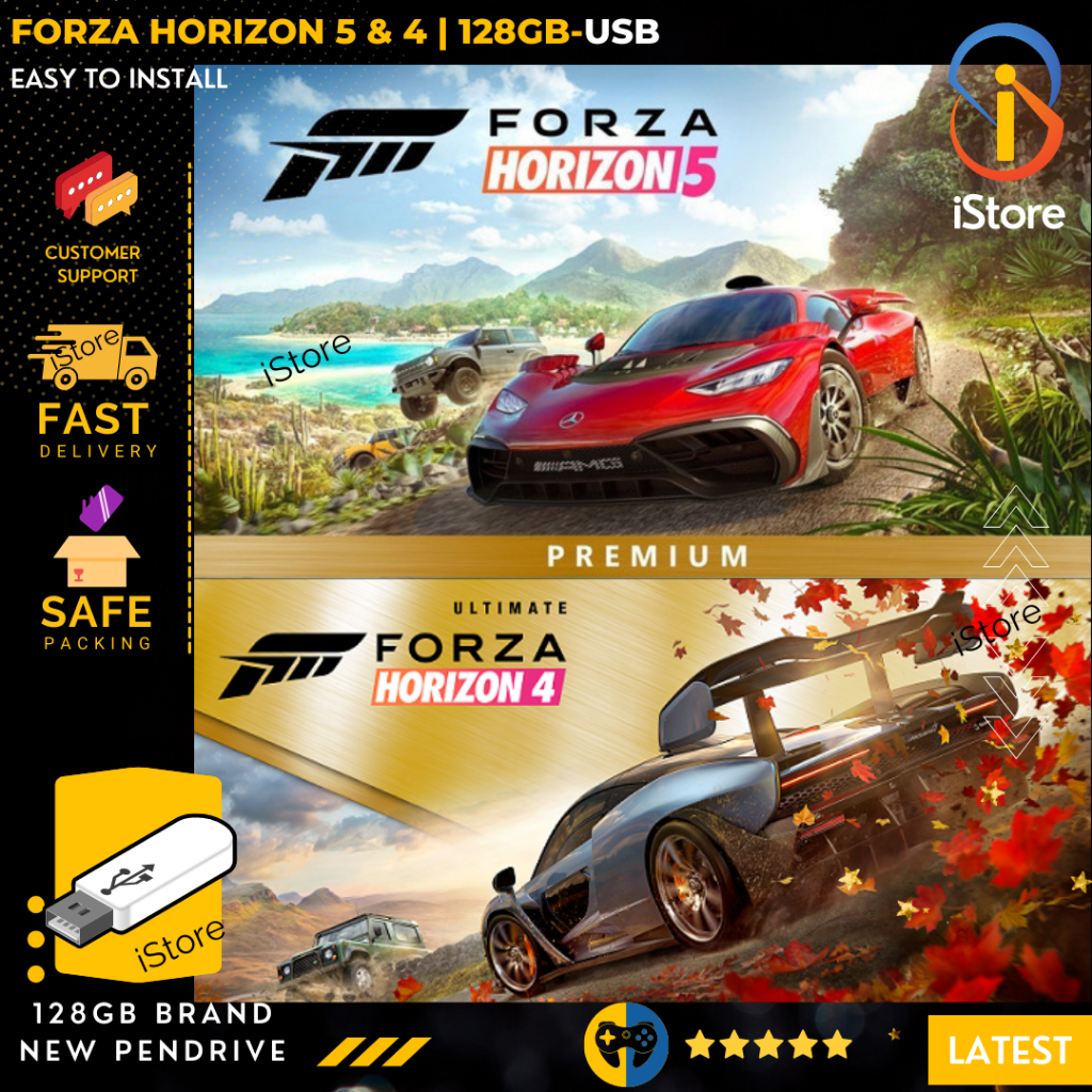 Forza horizon 5 premium edition PC and Forza horizon 4 ultimate 2in1 ...