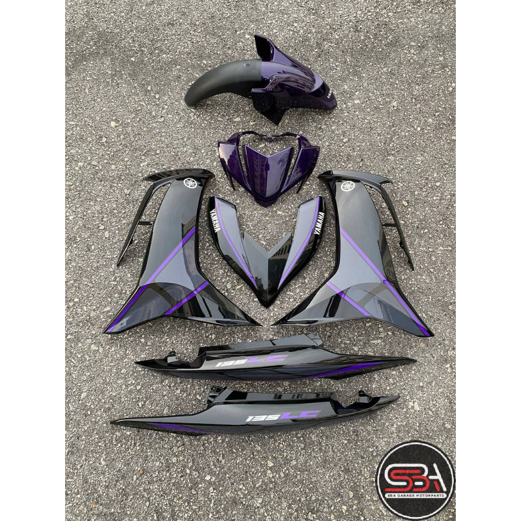 COVERSET BODYSET LC135 LC V8 DR PURPLE RXZ DESIGN 034 FUEL INJECTION FI ...