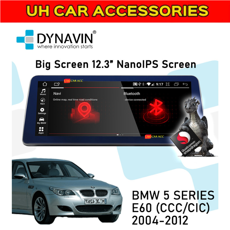 DYNAVIN BMW 5 SERIES E60 CCC/CIC OEM ANDROIS SYSTEM SCREEN (12.3 ...