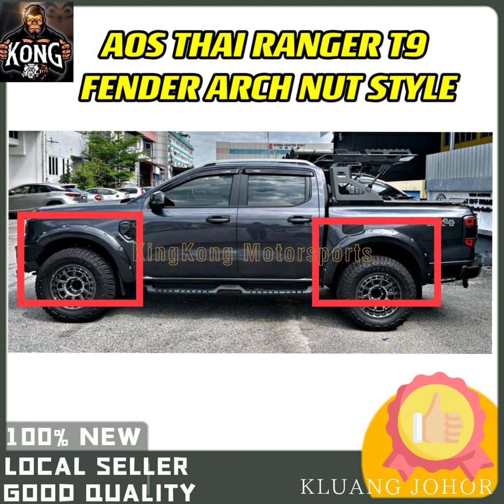 Thailand Aos Ford Ranger T9 2023 Fender Arch Nut Xlt Wildtrak Fender Flare Skirt Body Fender 4x4 3993