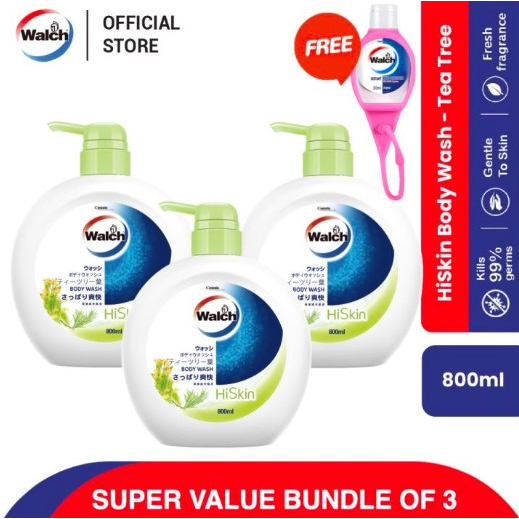 Walch HiSKin Body Wash Pomelo (800ml x 3) [Expired Nov 23] + Walch