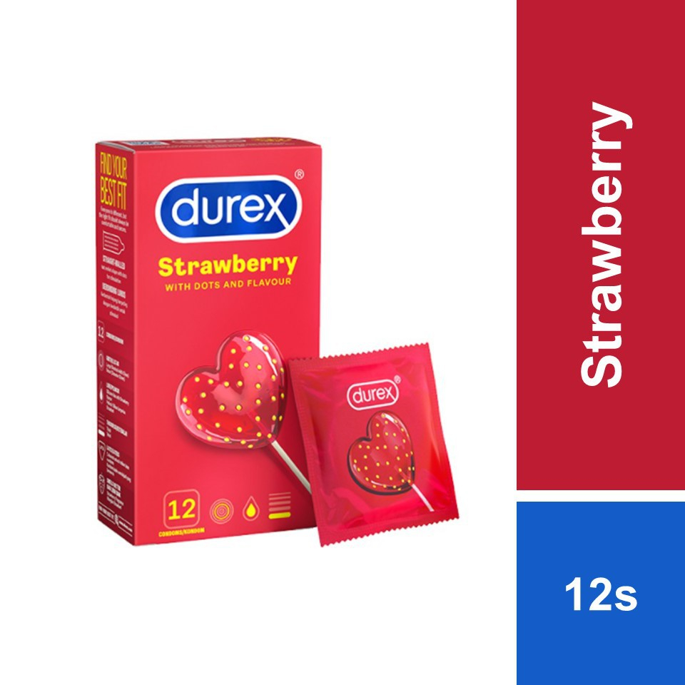 Durex Strawberry Condoms (12's) | Shopee Malaysia