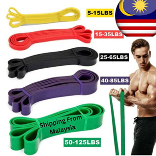 Sport Resistance Loop 60cm x 5cm Yoga Gym Stretching Exercise Rubber  Elastic Tension Band