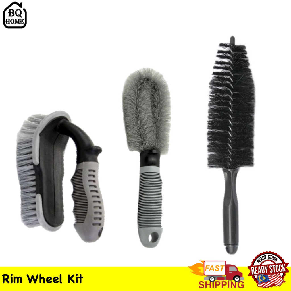 Wheel Rim Brush, Soft Bristle and Hard Bristle Multipurpose use Wheel