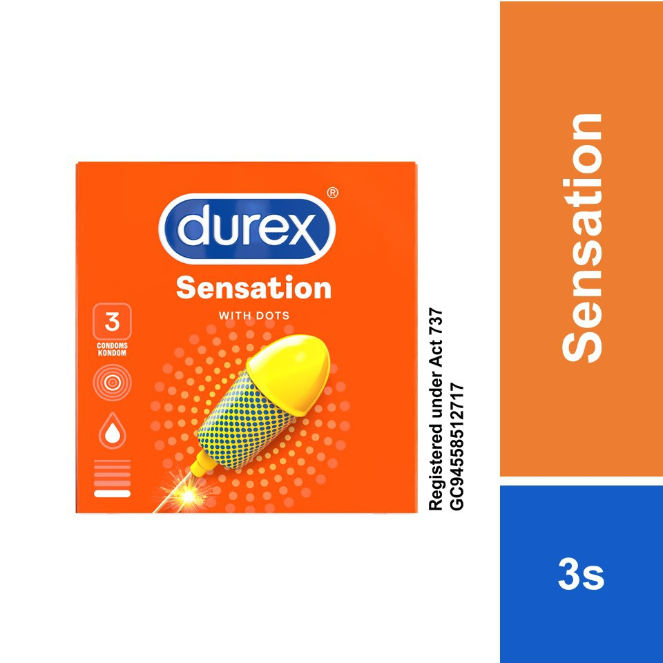Durex Sensation Condoms (3's) | Shopee Malaysia