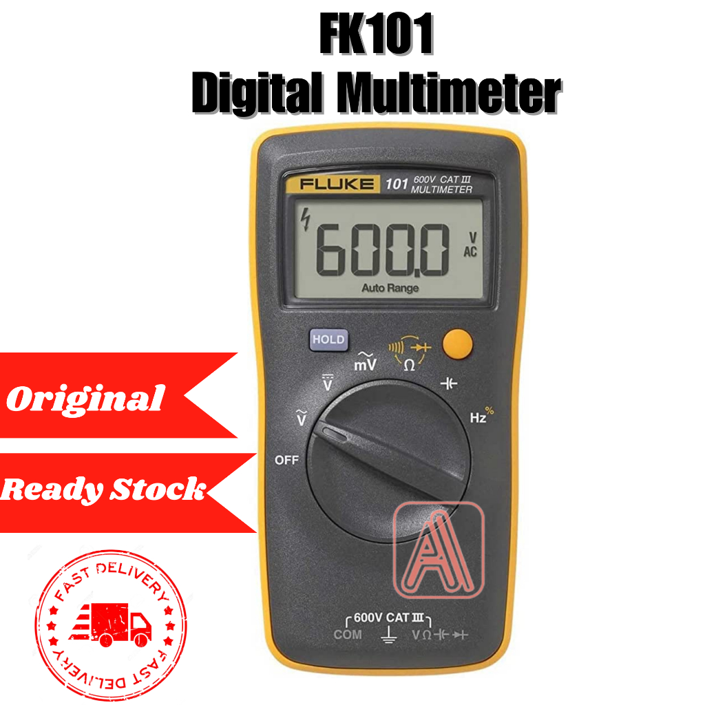 FLUKE 101 600V Palm Size Digital Multimeter Pocket Multi Meter ...