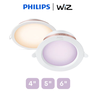PHILIPS WiZ LED Smart Lighting Tunable White & RGB Downlight 4''/5''/6'' [Ready Stock]