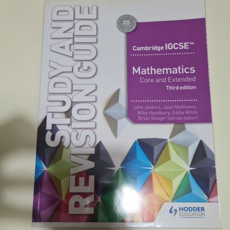 Cambridge IGCSE Mathematics Core And Extended Third Edition | Shopee ...