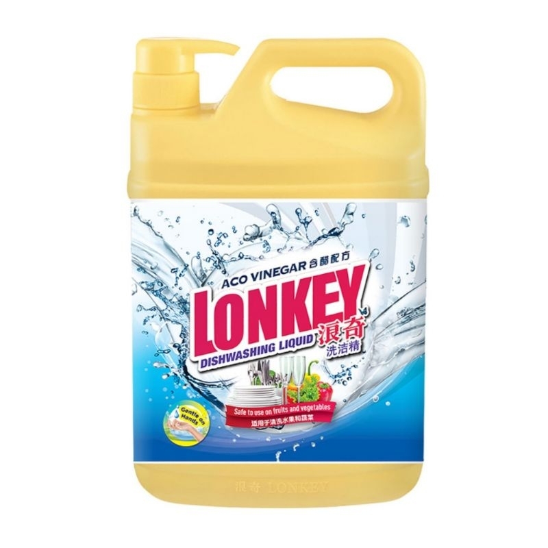 [TKM] Lonkey Dishwashing Liquid Aco Vinegar (1.8kg) Shopee Malaysia