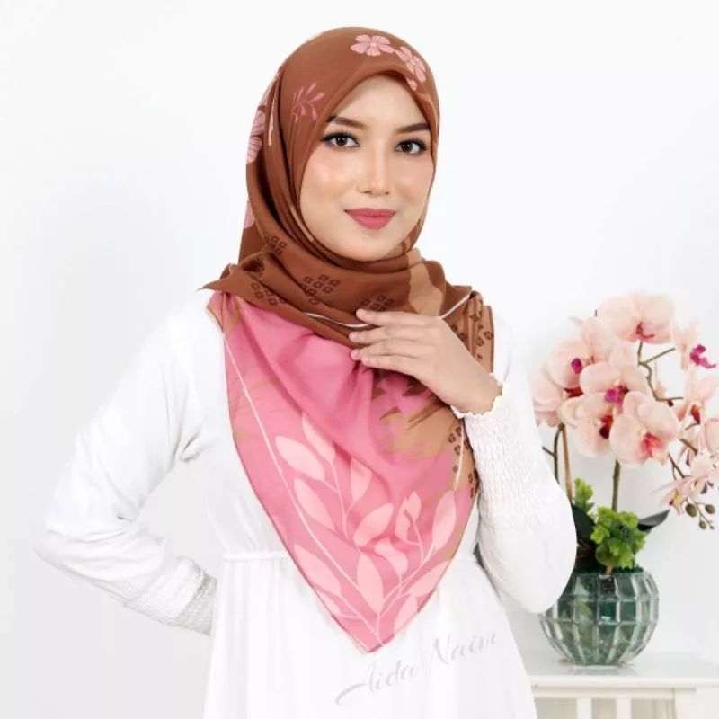 TUDUNG BAWAL TULIP COTTON PREMIUM CORAK/PRINTED COTTON BIDANG 45 ...