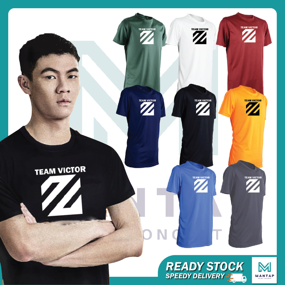 TEAM VICTOR X LEE ZII JIA SHIRT / BADMINTON JERSEY / T-LZJ302 MALAYSIA ...