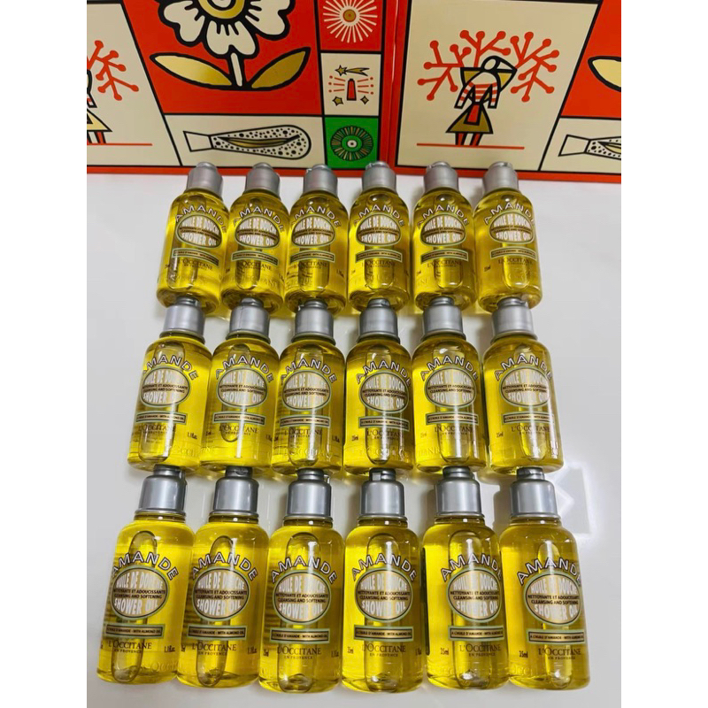 Original Loccitane Trio/ Travel Kit Almond Shower Oil/ Almond Milk