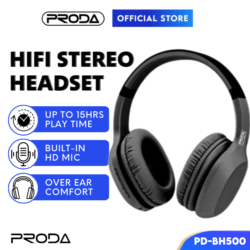 PRODA Headphone Over Ear Headphones Wireless Headset Wireless Headset ...