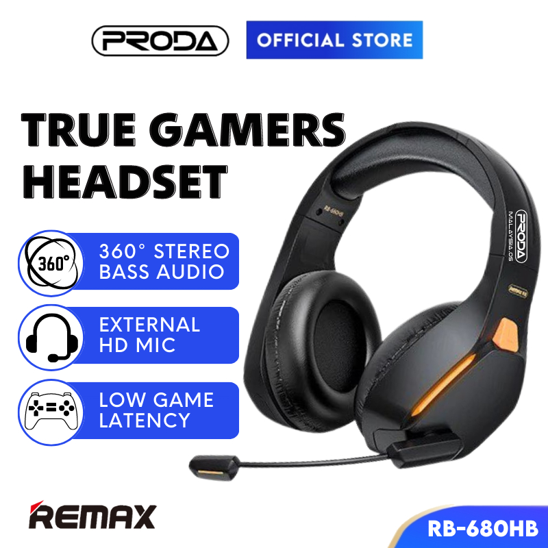 REMAX Headphone Wireless Gaming Headset With Mic Headset Wireless ...
