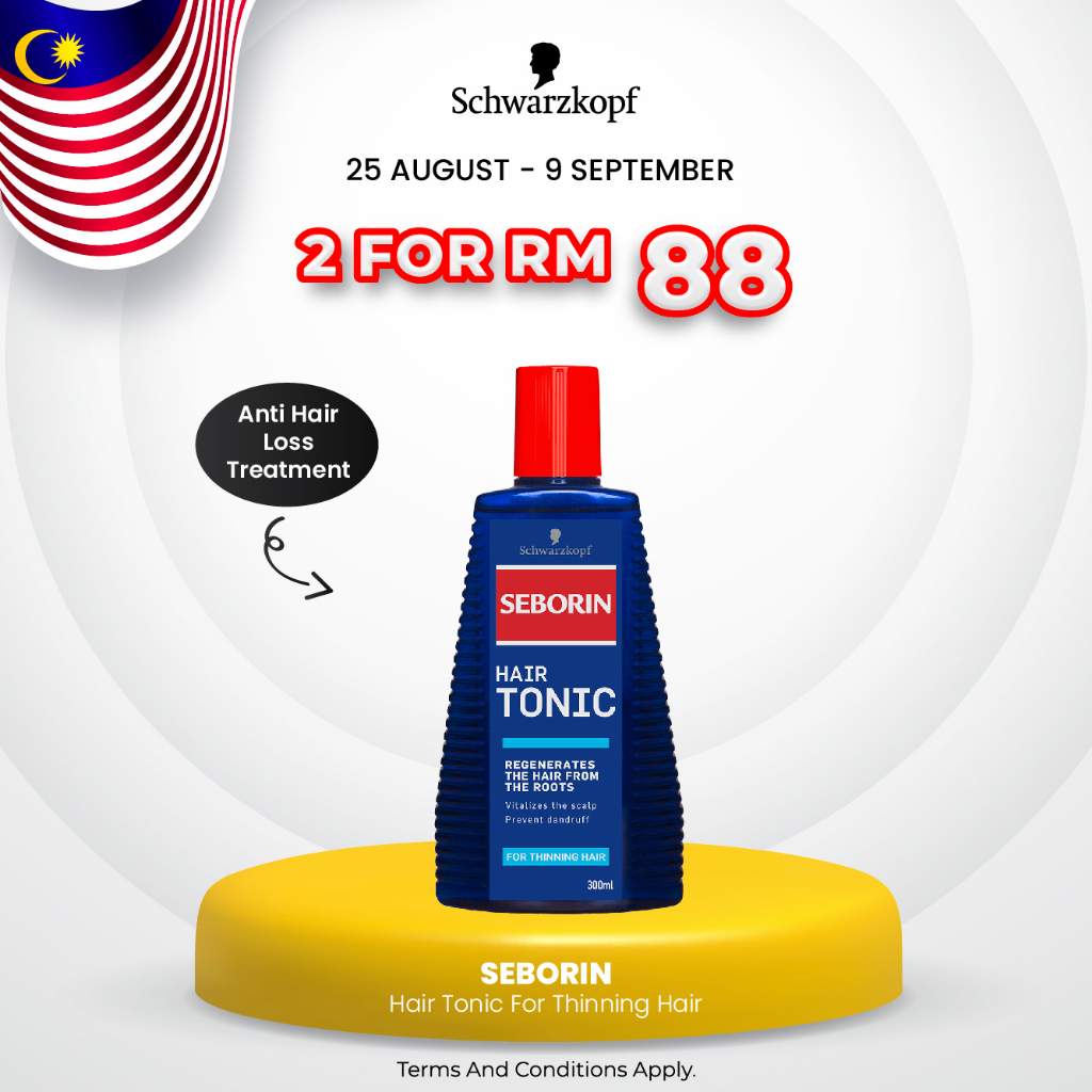 Schwarzkopf Seborin Hair Tonic For Thinning Hair (300ml) | Shopee Malaysia