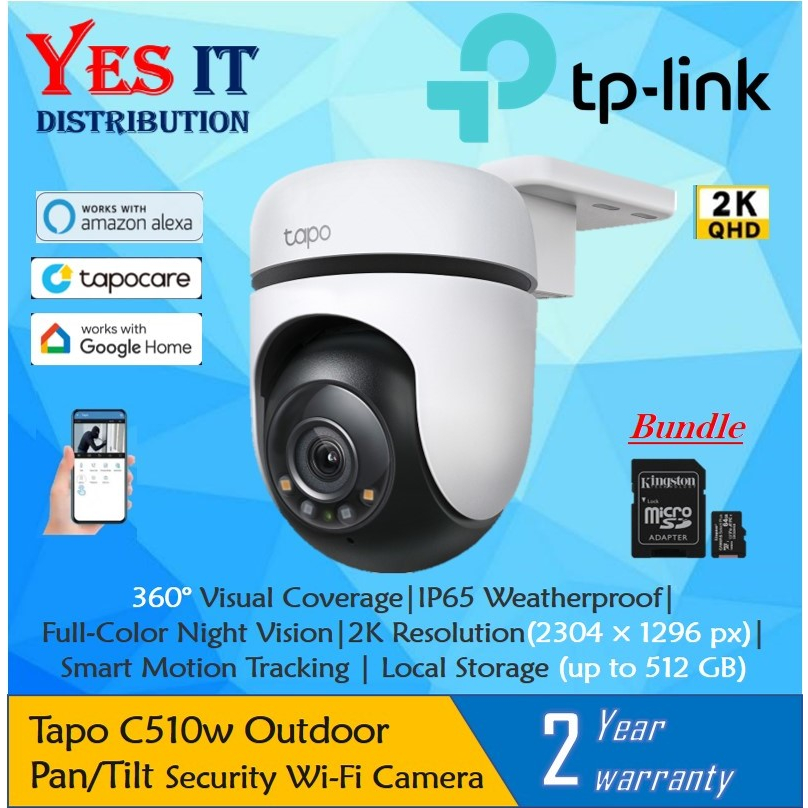TAPO C510W TP-Link Tapo Outdoor Pan/Tilt Security WiFi Camera, IP