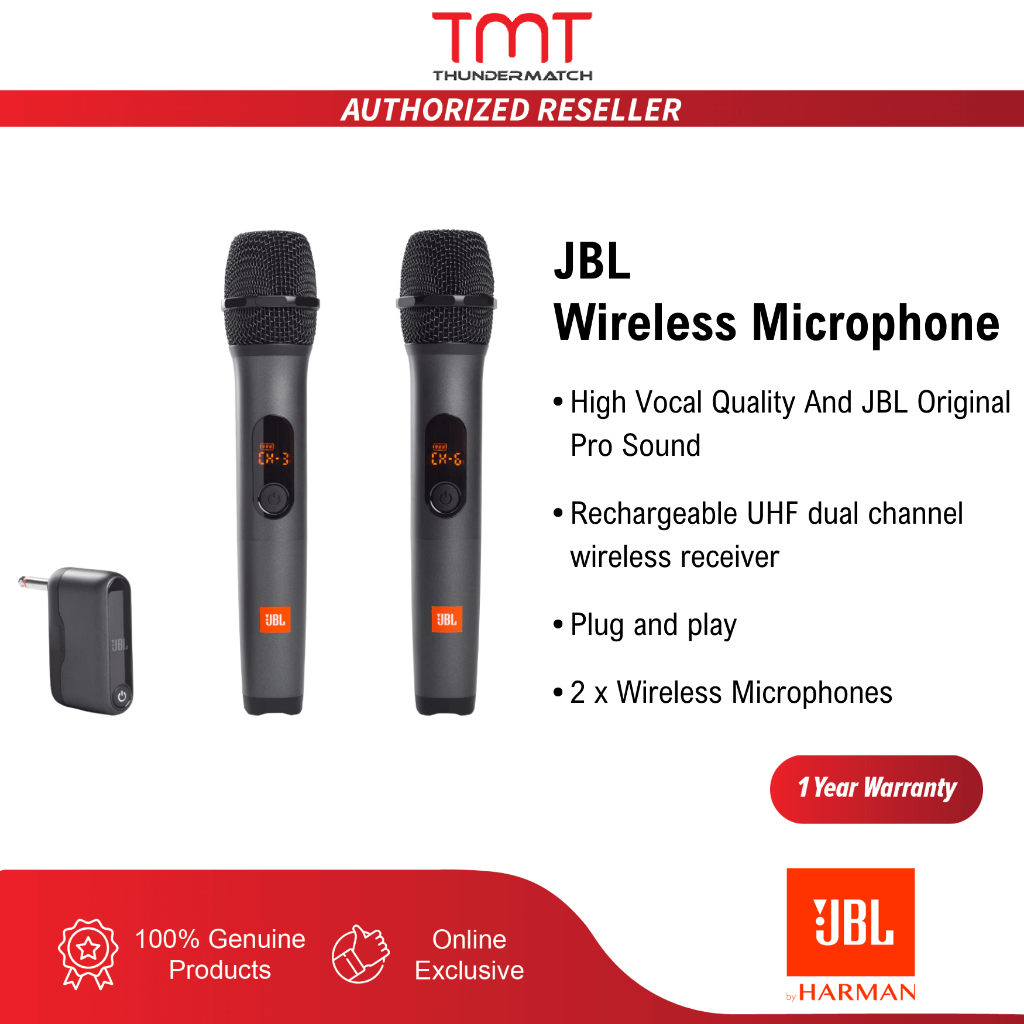 [1 Year Official Warranty] JBL Wireless Microphone - Set Wireless TWO ...