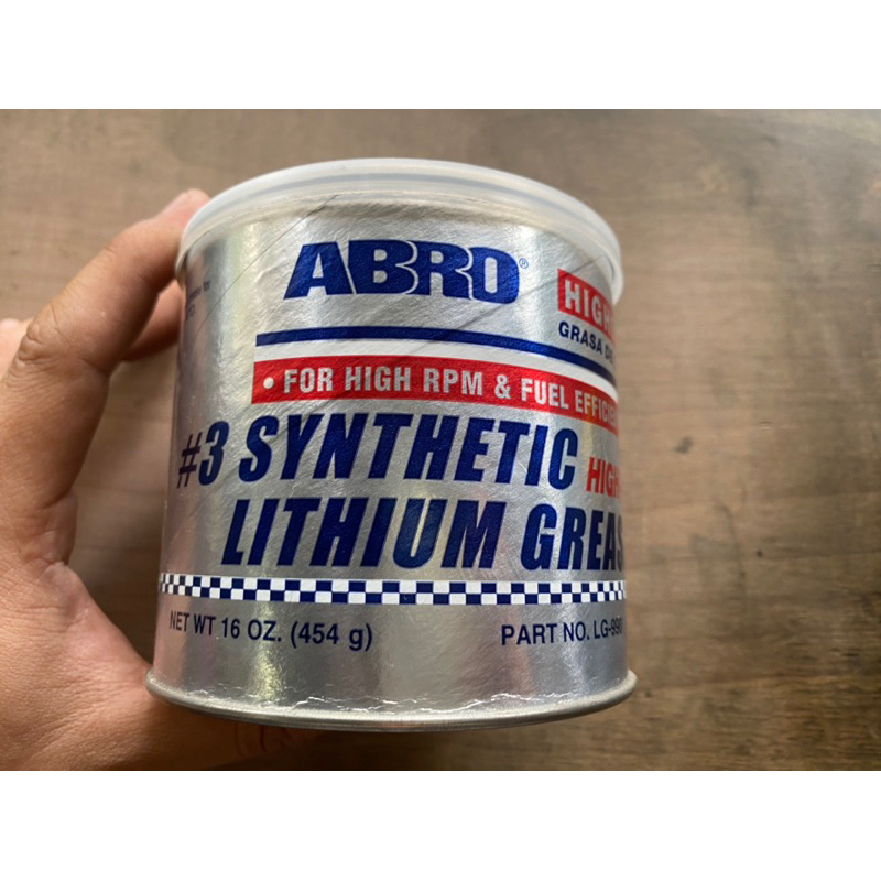 ABRO HIGH TEMP, HIGH RPM LITHIUM GREASE 454Gram | Shopee Malaysia