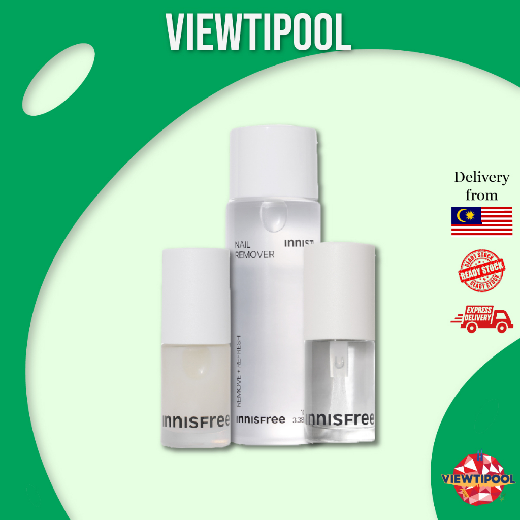 Innisfree Nail strengthener / Top Coat / Remover Ready in Malaysia