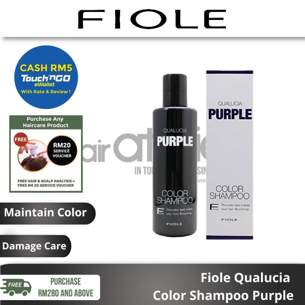 FIOLE QUALUCIA Color Shampoo Purple 250ml Warna Syampu | Shopee Malaysia