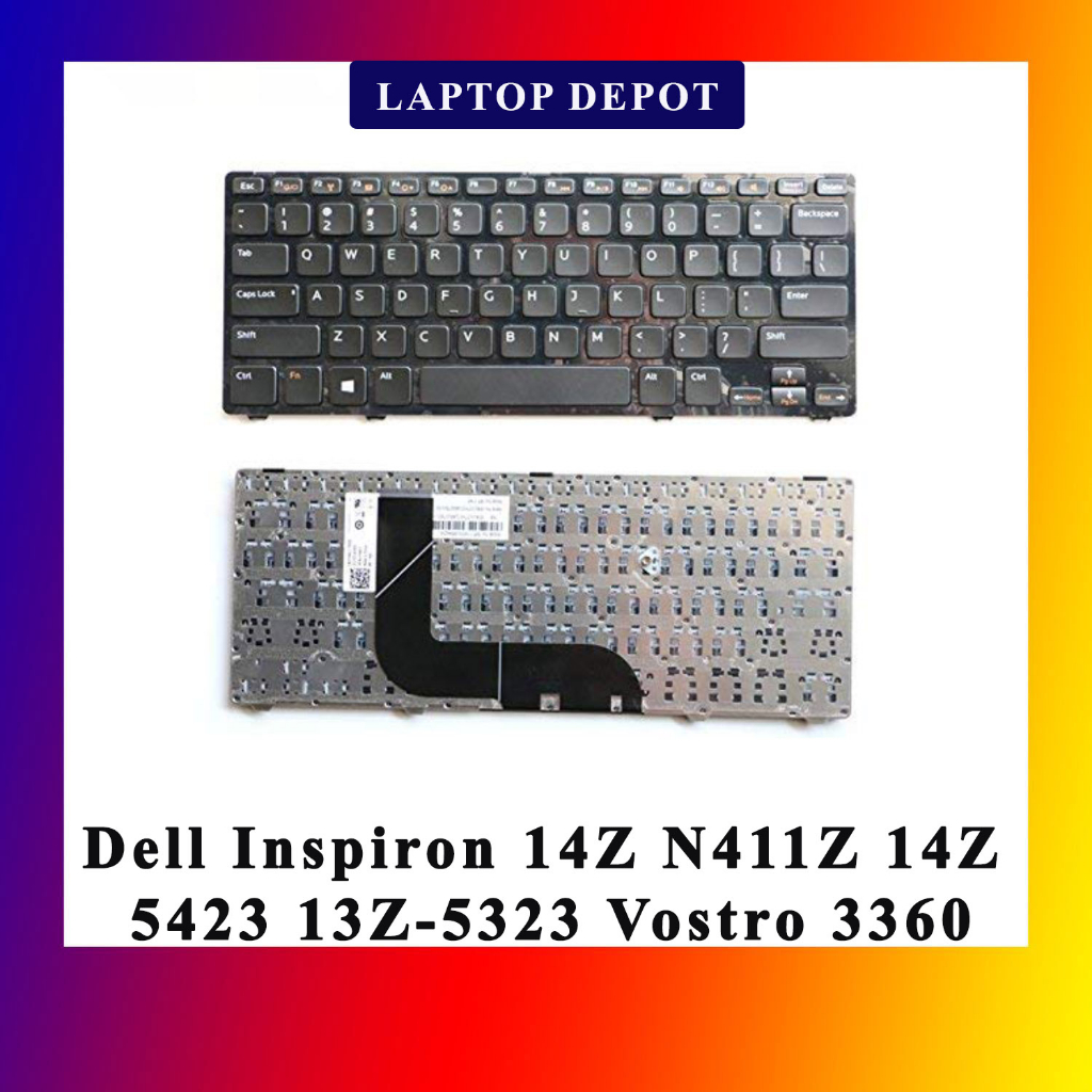 Dell Inspiron 14z N411z 14z 5423 13z 5323 Vostro 3360 Uk Replacement Keyboard Shopee Malaysia 4468