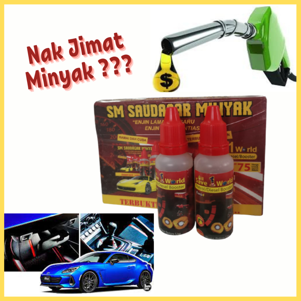 Jimat Minyak 70 Dengan SM Saudagar Minyak Fuel Saver 1 Bottle ( Enjin