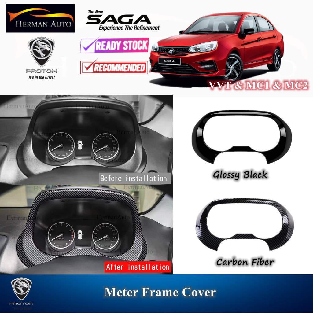 HermanAuto Proton Saga vvt mc1 mc2 2016-2023 Car Meter Frame Cover ...