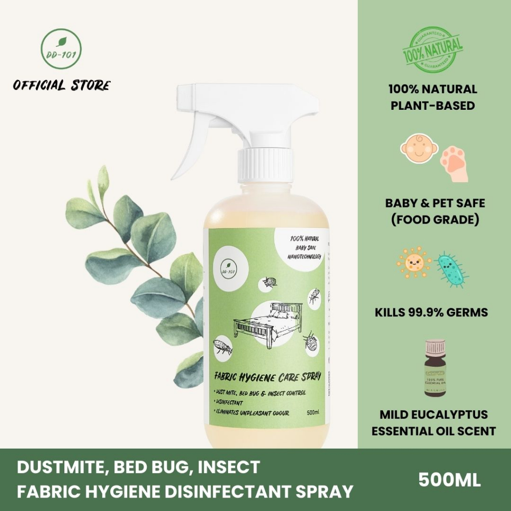 DD101 Natural Bed Bug Dust Mite (Pepijat), Insect Control Fabric Hygiene Care Disinfectant Spray
