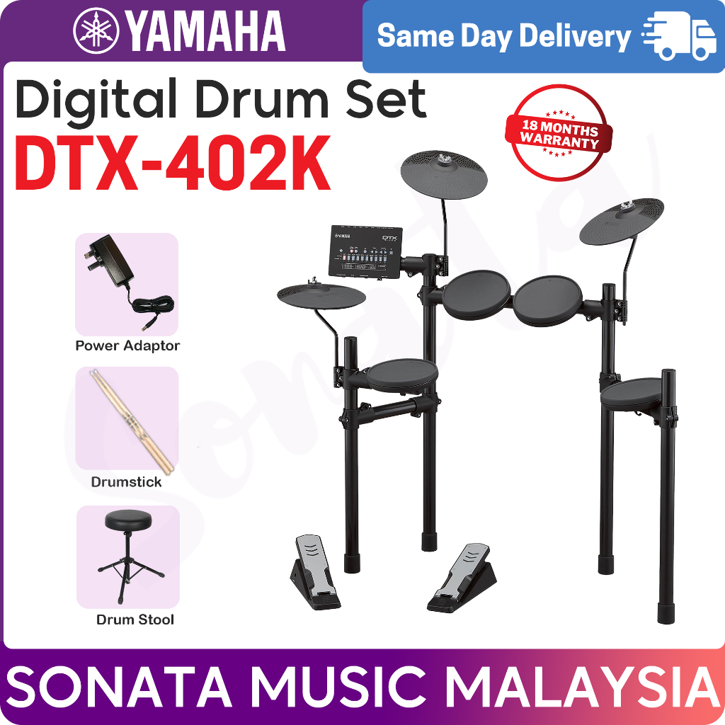 Yamaha Digital Drum Set DTX402K Package A (dtx402k / dtx402k / DTX