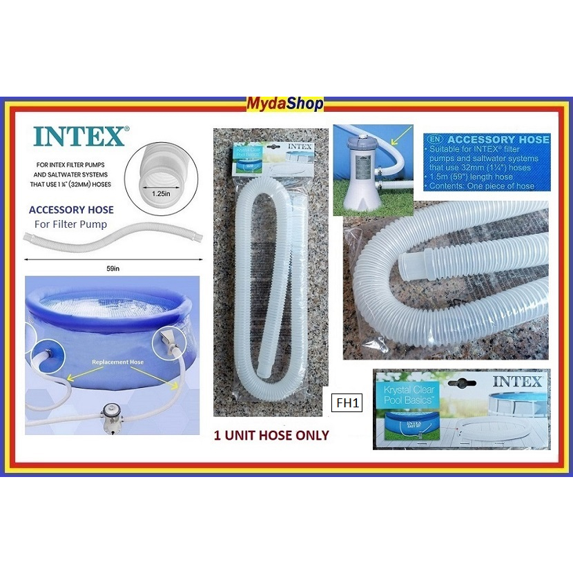 INTEX Pool Filter Pump Replacement Hose. Saluran Hos Pam Penapis Kolam