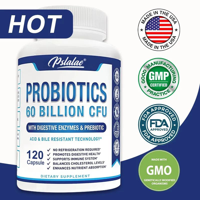 [100 Original Products] 120 Capsule Premium Probiotic 60 Billion Cfu With Organic Probiotic